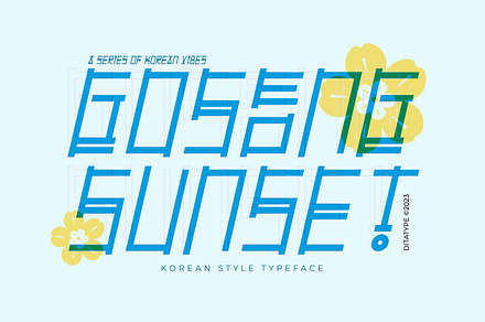Goseong Sunset, a Symbol Font by Ditatype