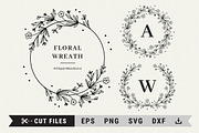 Floral wreath svg, Wildflower wreath, an Illustration by ClipartMuchLove (Thumbnail 1 of 7)