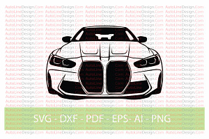 M4 G82 Drift Car Vector