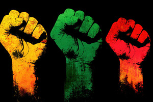 Fists raised in unity and strength, a Photo by Beautiful things