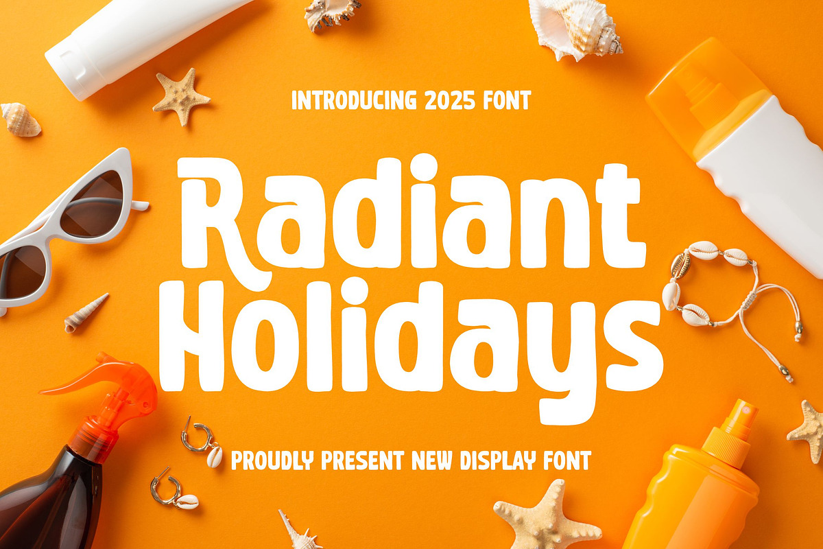 Radiant Holidays || Sans Serif Font, a Sans Serif Font by Idea Studio (Photo 1 of 10)