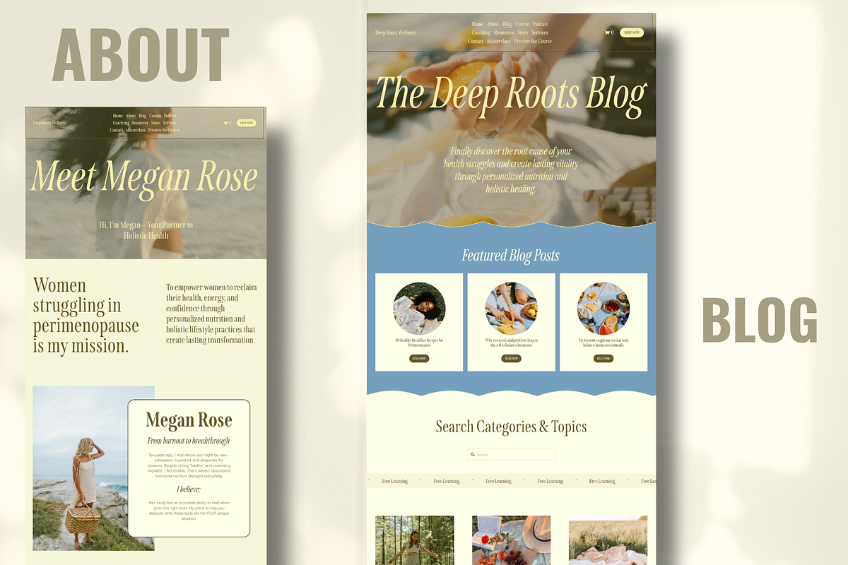 Squarespace 7.1 Template Online Course preview 2