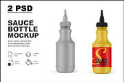 Sauce Bottle Mockup, a Mockup by mockupbuys (Thumbnail 1 of 3)