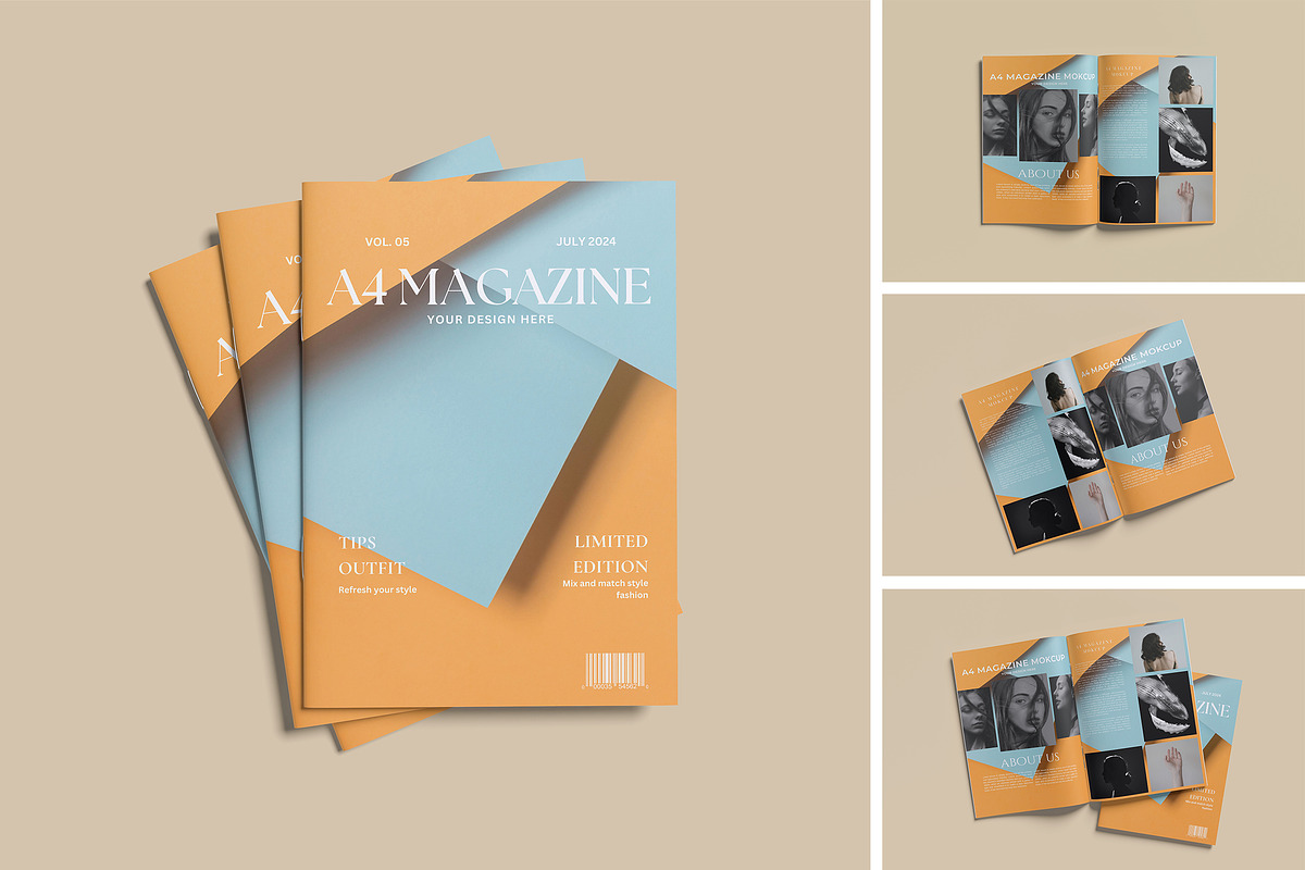 Magazine Mockup, a Product Mockup by xavier_studio (Photo 1 of 5)
