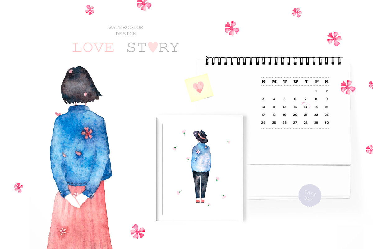 Love Story, a Decorative Illustration by Knysh Ksenya (Photo 7 of 13)