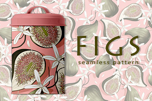 Seamless pattern - Figs, a Pattern Graphic by Yummy