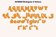 Groovy Orange - Groovy Retro, a Symbol Font by tebaltipislab (Thumbnail 5 of 15)