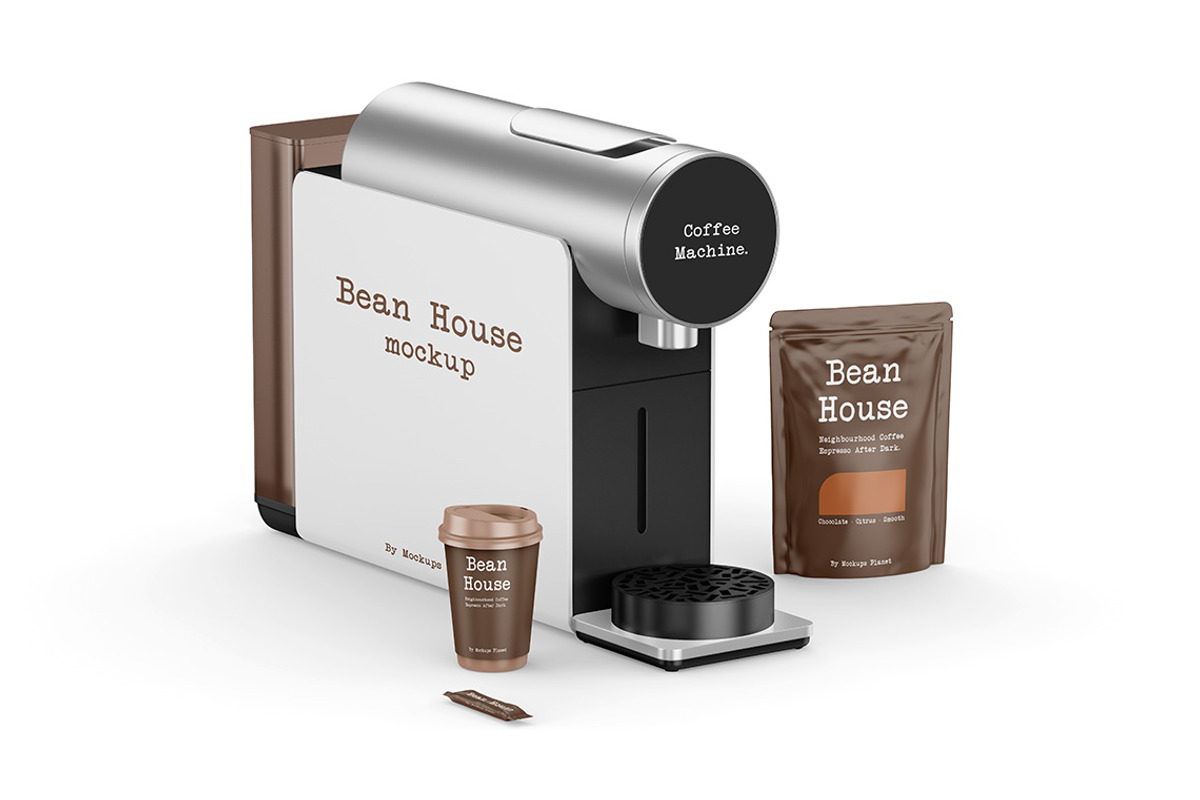 Coffee Machine Mockups, a Product Mockup by Mockups Planet (Photo 2 of 5)