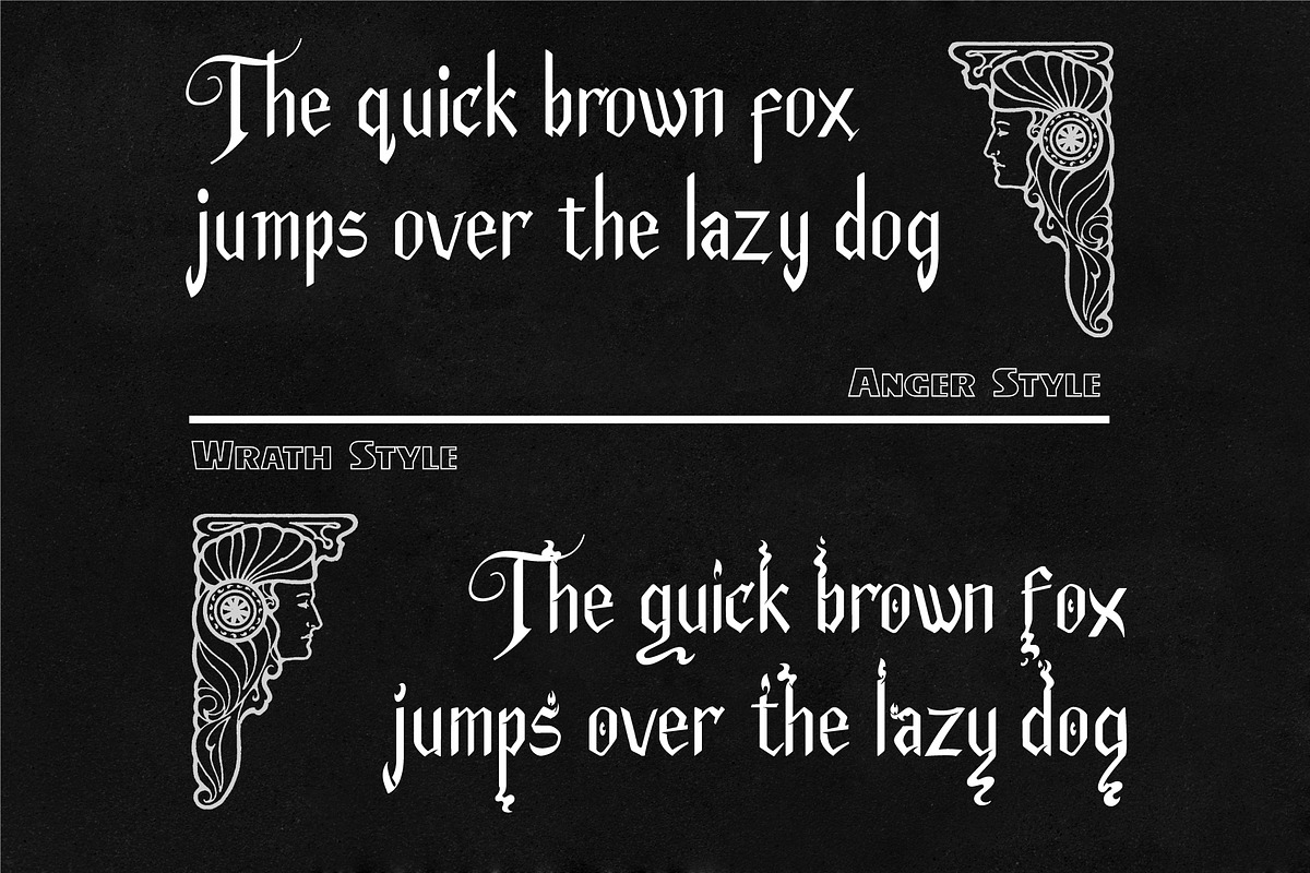 Anger & Wrath | Duo Emotion Fonts, a Font by Omaikraf Studio (Photo 4 of 5)