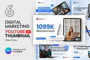 Minimal YouTube Thumbnail Bundle, a Social Media Template by Design Space (Thumbnail 1 of 7)