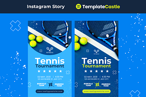 Tennis Tournament Canva Template, a Design Template by TemplateCastleStore