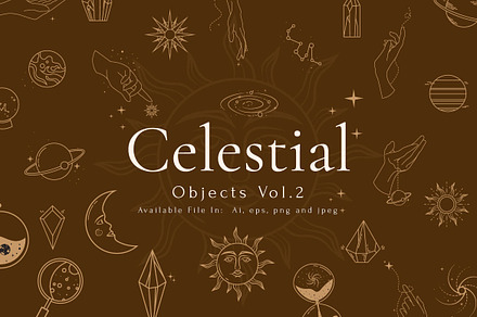 Celestial Objects Vol.2, an Object Graphic by Bewalrus Studio