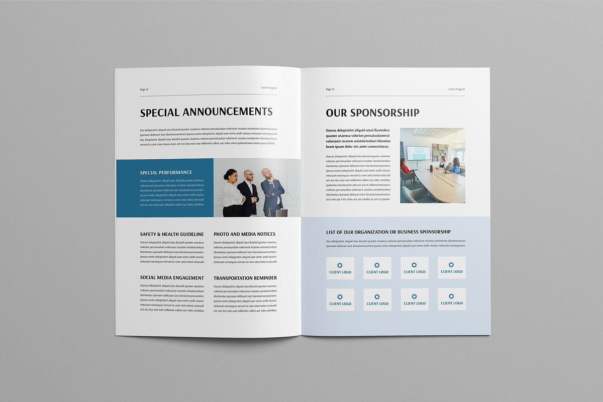 Event Program Brochure, a Brochure Template by Leaflove (Photo 7 of 10)