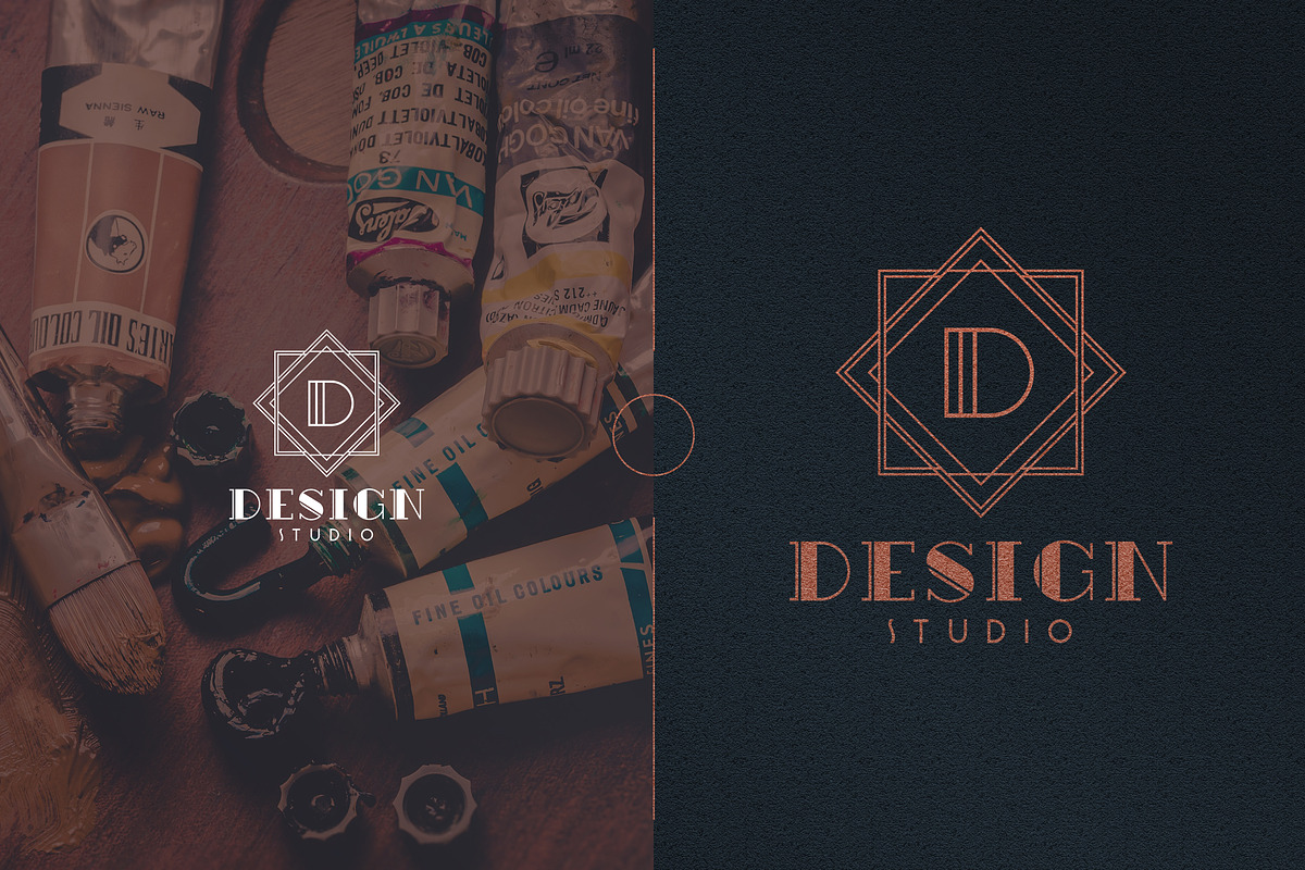Art Deco A-Z Logo Templates, a Branding & Logo Template by VP Fonts (Photo 5 of 29)
