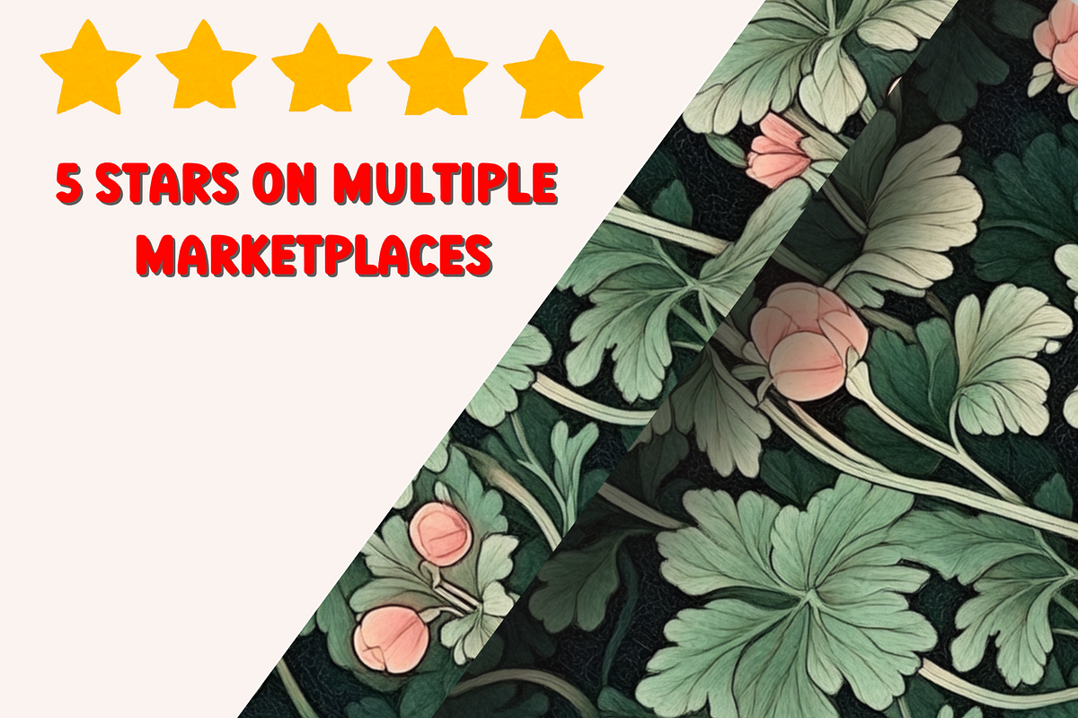 William Morris Geranium Seamless, a Pattern Graphic by PrintablesByFranklyn (Photo 4 of 10)
