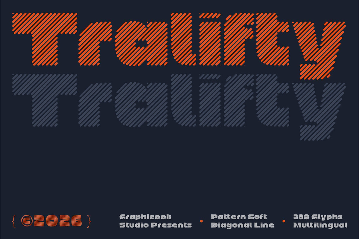 Tralifty, a Sans Serif Font by graphicook (Photo 1 of 10)