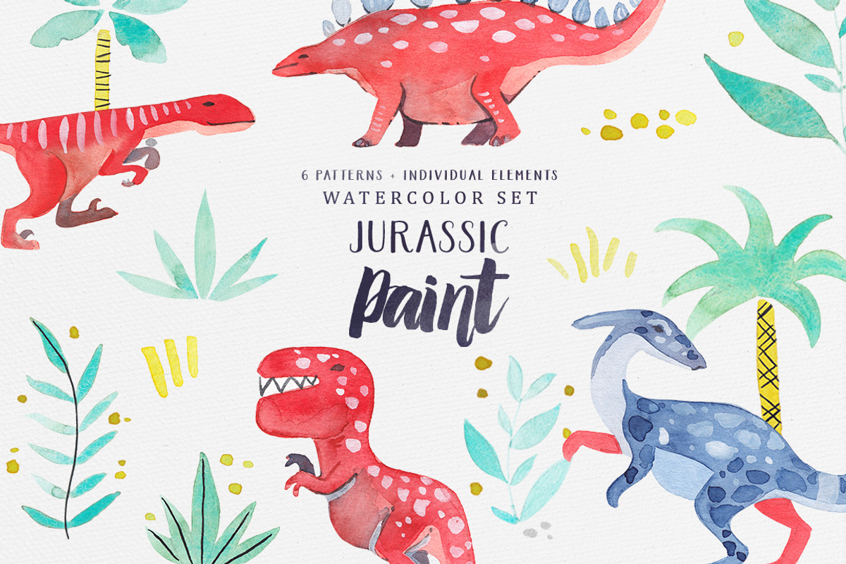 Jurassic Paint, a Pattern Graphic by Petite Salade (Photo 1 of 4)