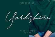 Yorkshire, a Script Font by Creamy Script (Thumbnail 1 of 4)