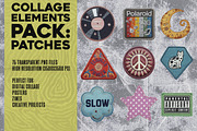 Collage Elements Pack: Patches, an Object Graphic by Megan Aili Designs (Thumbnail 1 of 6)