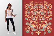 KALAMKARI. Vector Set Ornaments., a Pattern Graphic by Irina Skaska (Thumbnail 4 of 17)