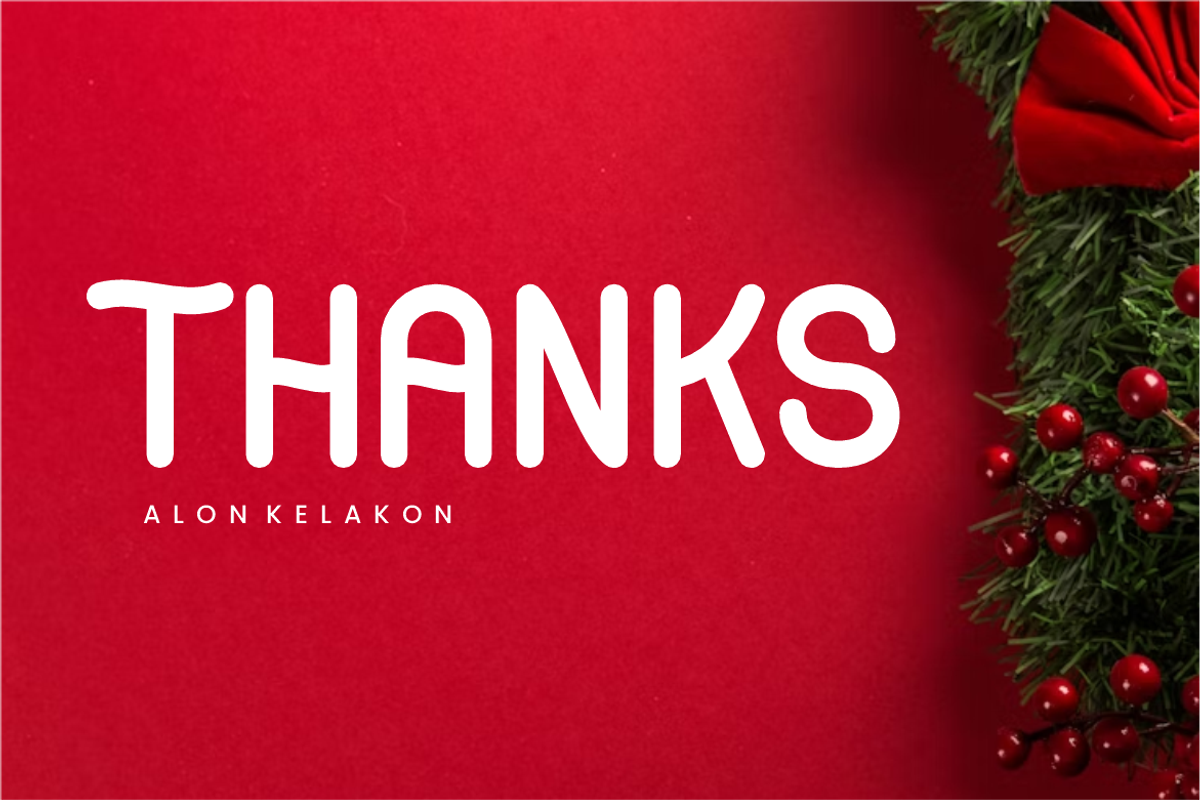 Hello Winter, a Sans Serif Font by alon kelakon (Photo 5 of 5)