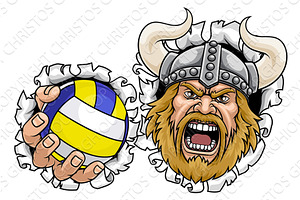 Viking Volleyball Ball Sports Team, an Illustration by Christos Georghiou