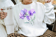 Purple Flowers Png - Light Purple Fl, an Illustration by Sublimation Artist (Thumbnail 4 of 6)