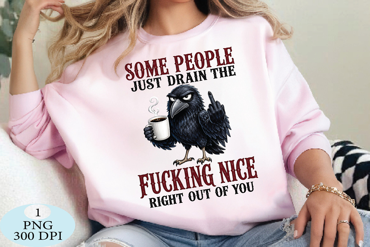 Grumpy Raven PNG, a Seasonal Illustration by Daily.Designs (Photo 3 of 5)