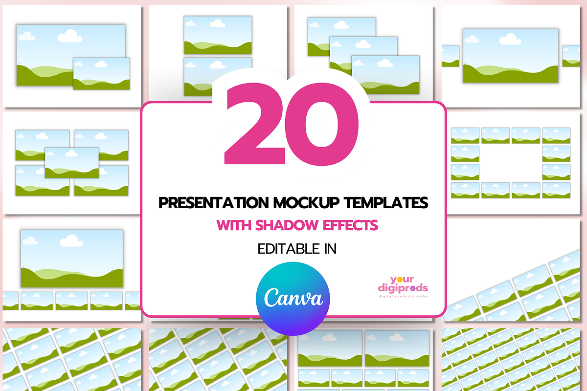 Presentation (16:9) Mockup Templates, a Device Mockup by Your DigiProds (Photo 1 of 4)