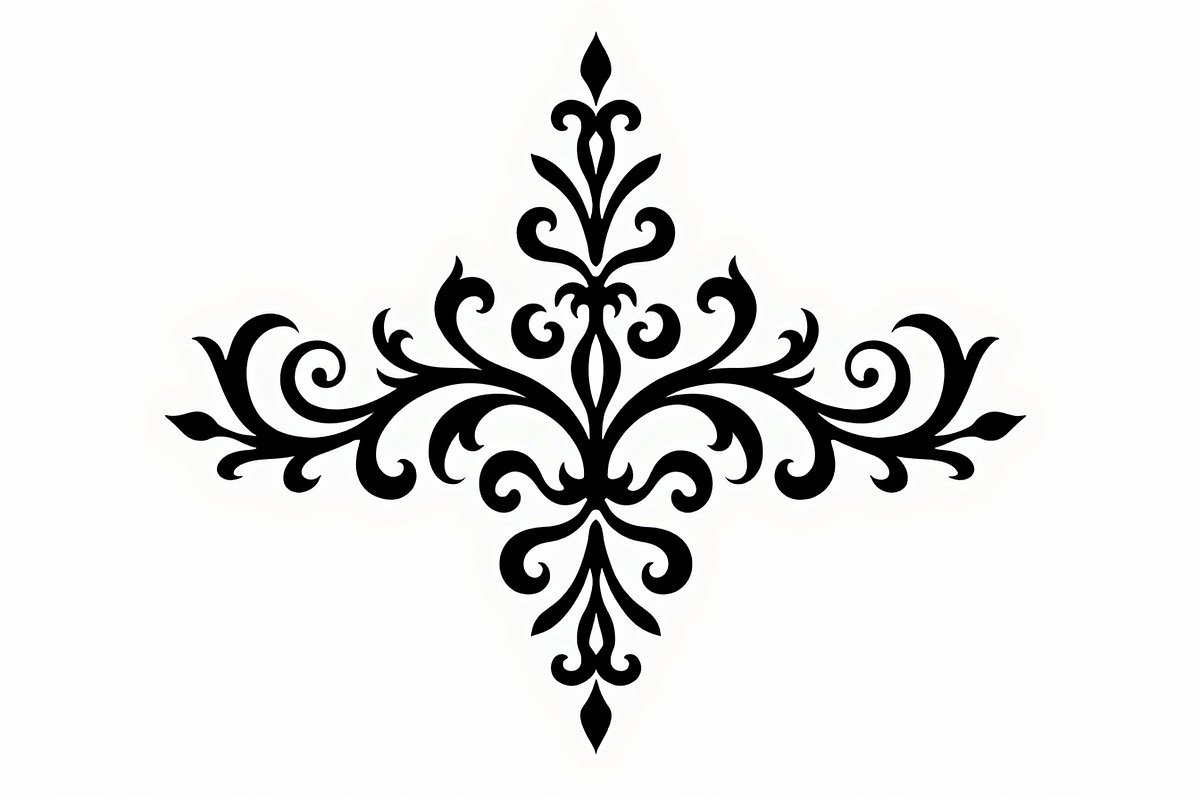 Classic Ornament Silhouette Vector, an Illustration by BIPLOB EXPERT (Photo 5 of 9)