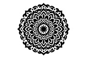 Mandala Floral Silhouette Bundle, an Object Graphic by hafijul (Thumbnail 3 of 4)