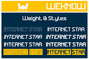 Internet Star font, a Sans Serif Font by weknow (Thumbnail 7 of 8)