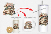 Book Stack Clipart, a Graphic by Artnoy (Thumbnail 4 of 5)