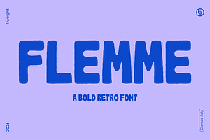 FLEMME | a bold retro font
