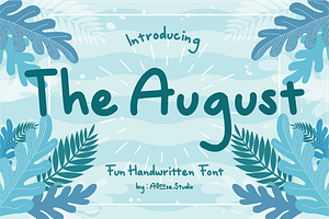 The August - Fun Handwritten Font, a Symbol Font by Allouse Studio