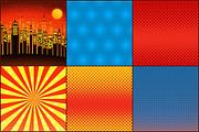 Superhero Comic Pop Art Papers, a Pattern Graphic by FrankiesDaughtersDesign (Thumbnail 4 of 11)