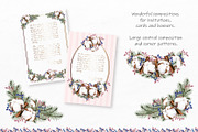 Watercolor Winter Wreaths | Clipart, an Illustration by Fresh-shop (Thumbnail 4 of 9)
