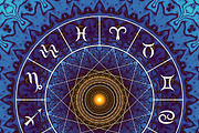 30 mystic zodiac signs circles, an Object Graphic by tkdesign (Thumbnail 2 of 31)