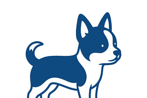 Stylish Dog Logo Design, an Object Illustration by CarWrap design