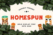 Homespun - Tropical Hawaii Font, a Handwritten Font by Imoodev (Thumbnail 1 of 5)