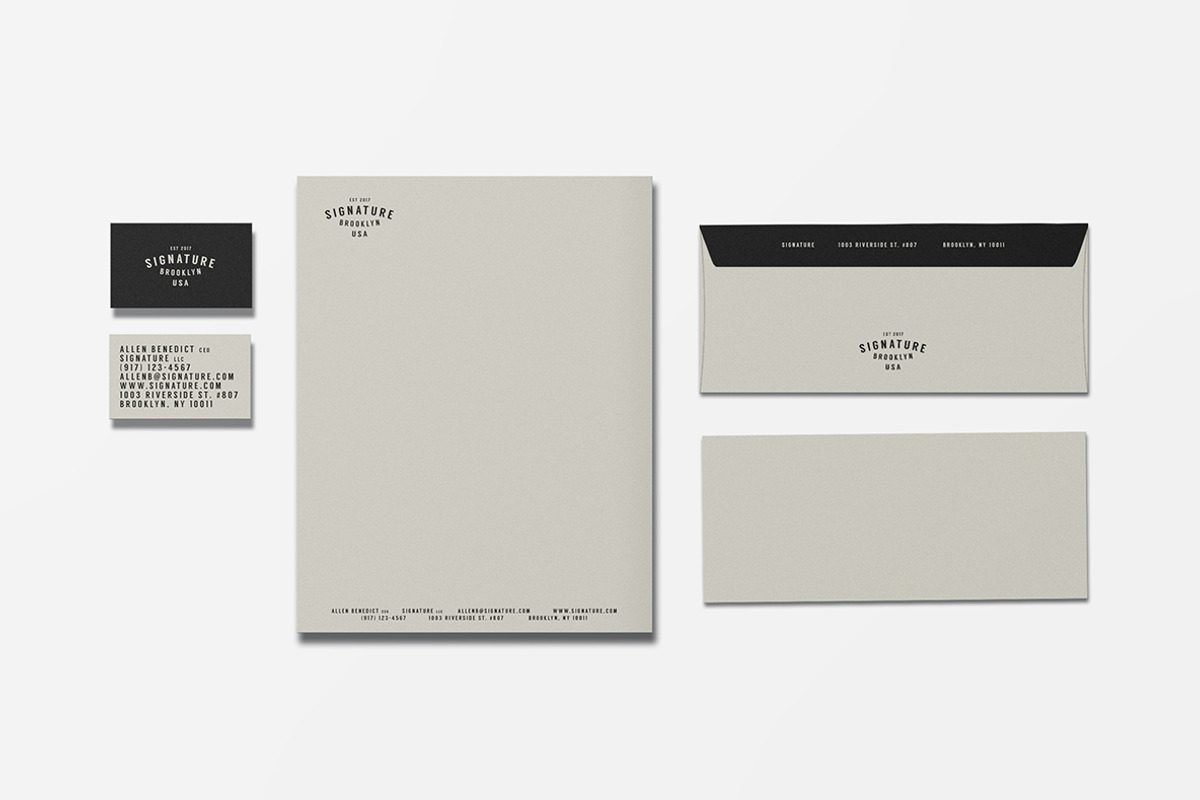 Signature Stationery / ID Kit, a Stationery Template by Viaduc (Photo 2 of 5)