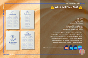 Anchor Cafe & Restaurant Menu