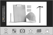 Builder Brand Pack Mockup, a Product Mockup by Bruno's Shop (Thumbnail 2 of 3)