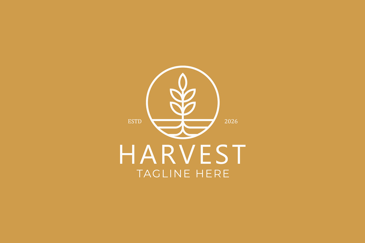 Harvest Logo Nature Plant Wheat, a Branding & Logo Template by Signatoro (Photo 3 of 3)