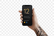 Tattoo Hand Mockups iPhone 12 Pro, an iPhone Mockup by Pierre Borodin (Thumbnail 6 of 7)