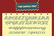 Dh Kellia - 7 Vintage Script Family, a Script Font by Dharmas Foundry (Thumbnail 15 of 17)