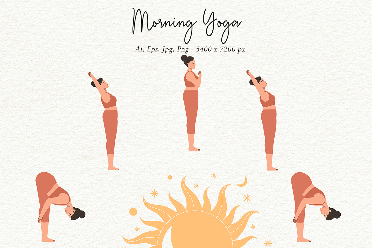 Yoga Women Illustrations Big Pack, a Person Illustration by Motion-Box (Photo 18 of 27)