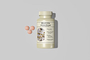 Supplement Bottle Packaging Mockup, a Cups & Container Mockup by swsi-studio (Thumbnail 2 of 6)