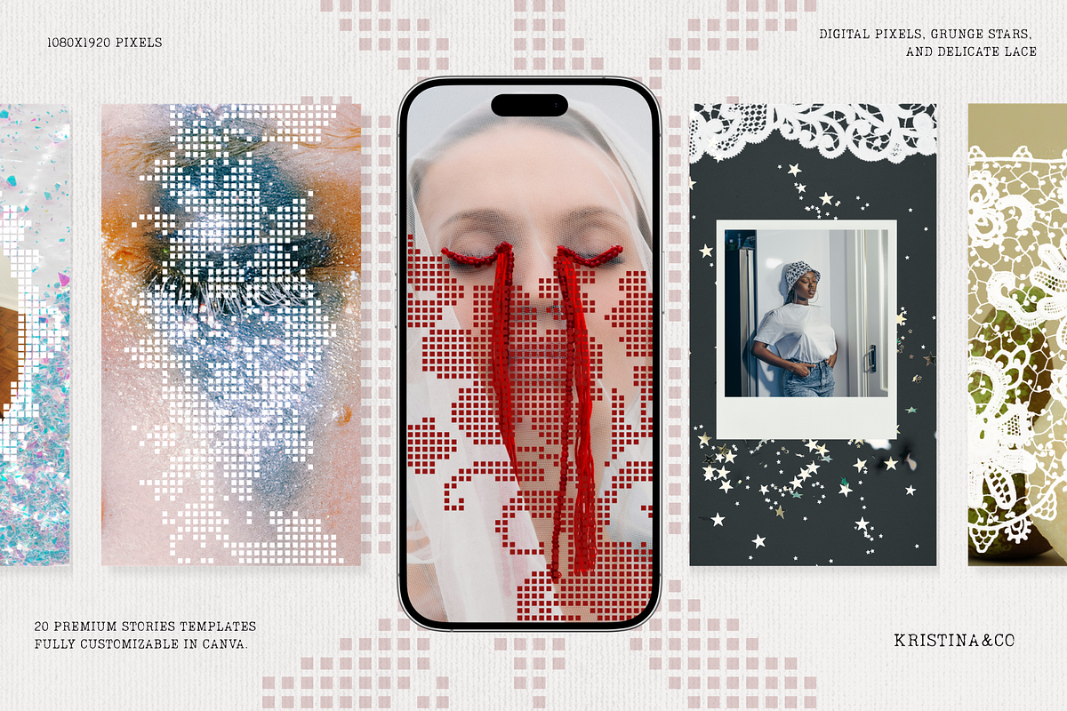 Lace & Pixels Stories, a Social Media Template by Kristina&Co (Photo 1 of 12)