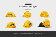 Construction Safety Helmet Mockup, a Hat Mockup by Country4k (Thumbnail 4 of 4)